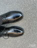 海澜之家（HLA）男鞋商务休闲百搭皮鞋男简约正装德比鞋子HAAPXM3AC90182 黑色45 实拍图