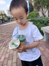 小袋鼠巴布儿童保温学饮杯婴儿两用吸管杯宝宝外出饮水杯保温水壶鸭嘴保温杯 草青绿 240ml 杯套+背带+鸭嘴盖 实拍图