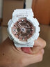 卡西欧（CASIO）女表BABY-G少女时代女黑金多功能电子防水运动手表女 送礼推荐 BA-110X-7A1 白玫瑰金 实拍图