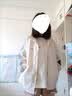 LPOX运动外套女春秋学生复古潮流棒球服chic设计感小众情侣夹克 灰杏色  M 95-110斤 实拍图