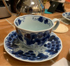陶趣居日本进口蓝凛堂陶瓷咖啡杯碟套装日式青花釉下彩红茶杯家用下午茶 葡萄杯碟组合 实拍图