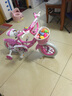 凤凰（Phoenix）儿童自行车3-5-8-10-15岁宝宝单车公主钻石浪漫粉色带辅助轮礼物 【凤凰粉系】梦幻浪漫粉 12寸（适合身高85-100cm） 实拍图
