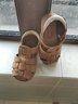 卡特兔儿童凉鞋男童夏季童鞋宝宝学步鞋幼儿凉鞋女宝公主鞋婴童洞洞鞋子 棕色-无吊坠 21 内长13.0cm 脚长12.0-12.5 实拍图
