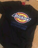 dickieslogo印花短袖T恤情侣款圆领休闲男装T恤 DK007088 黑色 S  实拍图