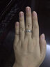 周六福（ZLF）新年礼物PT950铂金戒指男女白金情侣对戒求婚订婚婚戒诺一单只 9号 -4.30g 实拍图
