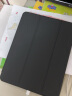 毕亚兹适用苹果2022/21/20款iPad Pro11英寸保护套平板电脑带笔槽保护壳三折休眠支架皮套 PB215-黑色 实拍图