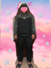 HOTSUIT后秀暴汗服运动男运动套装春夏健身跑步服防泼水轻薄款运动服 浅灰-经典长款【男款】 4XL 实拍图
