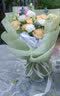 馨仪鲜花速递33朵香槟玫瑰花束送女友生日礼物全国同城配送 19朵红玫瑰+9朵粉百合混搭花束 实拍图