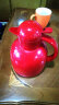 利快 保温壶玻璃内胆家用热水瓶热水壶暖水壶 红色 1L 实拍图