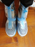 尚野优品 防雨鞋套雨天防水鞋套防滑加厚耐磨底雨靴成人男女中筒脚套户外旅游学生硅胶防雨雪儿童雨靴子套 天空蓝-L（38码-39码） 实拍图