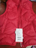 鸭鸭（YAYA）儿童羽绒马甲男女童背心秋冬季中大童装轻薄青少年学生外套WJ 红色 140 实拍图