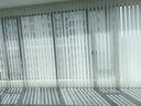 九影梦幻帘智能电动窗帘垂直百叶帘透光不透人纱帘客厅窗帘阳台落地窗 半遮光（克重约80g）-天鹅白 实拍图