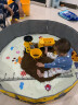儿童决明子玩具沙池套装宝宝室内家用大颗粒玩沙子挖沙池沙滩沙漏 1.2米黄色池工程黄畅玩套装 实拍图