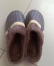 始丰【特大码36-51】始丰棉拖鞋男冬季保暖大号居家防滑毛拖鞋女棉鞋 浅咖 46-47 【适合45-46码】 实拍图