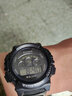 朴里 商务大数字多功能LED户外运动电子手表 男女学生时尚韩版简约手表 610  黑 实拍图