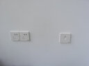 ABB 开关插座面板 轩致系列 白色五孔插座86型二三极墙壁电源 斜五孔16只装 实拍图