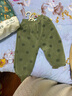 嘟嘟家【柔软厚实】儿童裤子秋冬款加绒宝宝冬装婴儿保暖裤女童男童棉裤 绿色恐龙 100 实拍图
