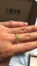 六福珠宝足金龙凤结婚对戒黄金戒指女款 计价 B01TBGR0018 约3.41克 实拍图