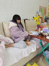 多妙屋儿童睡袍女童睡衣珊瑚绒冬季加绒厚法兰绒家居服 99099紫色 160cm 实拍图