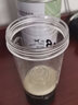 GWHEY摇摇杯蛋白粉健身运动水杯子小容量分体密封便携搅拌球刻度带粉盒 新双层 灰粉色（带一粉盒）450ml 实拍图