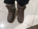 全洲狼 雪地靴男冬季新款东北棉鞋男大码抗寒防水加绒保暖轻便防滑靴子 棕色棉鞋-普通版 加绒 46 (280mm) 实拍图