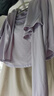 京东京造【高弹透气-斗篷款】女士防晒服皮肤衣冰丝防晒衣  雾霾紫 S 实拍图