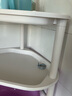 金归脸盆收纳架浴室置物架卫生间多层落地三角架厕所洗手间厚塑料盆架 浅灰白 5层 【底脚款】 实拍图
