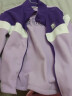 水孩儿童装男童女童秋装新款摇粒绒外套时尚洋气保暖风衣中大童宝宝上衣 罗兰紫 160cm 实拍图
