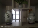 汪洋大海景德镇瓷器花瓶酒柜客插花家居装饰工艺品博古架陶瓷水培养花玄关 安居3件套+木底座 实拍图