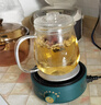 宣室堂茶壶玻璃耐高温泡茶壶玻璃茶具套装过滤茶水分离杯水壶花茶壶家用 企鹅壶650毫升 实拍图