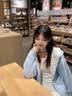 風采兔 卫衣女款2025年最新款字母连帽开衫薄款宽松原宿风百搭外套上衣 蓝色 M 实拍图