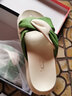 花花公子（PLAYBOY）拖鞋女夏季凉鞋女外穿时尚休闲凉拖女士沙滩鞋 1564 绿色 35 实拍图
