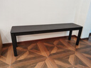 梵也家具欢叙长凳实木白蜡木黑色餐凳玄关板凳卧室床尾凳换鞋凳长条凳 哑黑色1.4m 实拍图