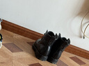 强人羊毛保暖户外男靴马丁靴头层牛皮军迷棉靴子 固特异防寒靴  黑 44 实拍图