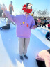MQD童装女童百搭华夫格卫衣2022年冬装儿童卫衣宽松韩版休闲外套 淡紫色 150 晒单实拍图
