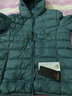 雅鹿轻薄羽绒服女短款连帽秋冬新款90绒轻便外套ap 灰绿色 175/XXL 实拍图