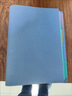 George Willsons软皮活页夹打孔活页本可拆卸外壳单卖笔记本本子皮面软壳金属四孔文件夹大容量九孔六孔皮质金属夹 A4蓝色-4孔布纹活页夹-仅外壳 实拍图
