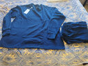 恒源祥大码秋衣秋裤男纯棉加肥加大保暖内衣圆领套装中老年特大号 纯棉套装男藏青 6XL (男240-300斤女220-240斤) 实拍图