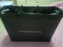 CLEVER & KETCH CK女包包新款2023大容量上班通勤托特包刺绣手提包生日礼物 黑色-小号 实拍图