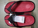 回力（Warrior）人字拖鞋男士沙滩鞋轻便舒适塑胶男鞋颗粒按摩拖鞋男 红色 39 实拍图