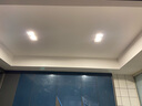 普洛缇（PULUOTI）筒灯led天花嵌入式全光谱客厅卧室四头智能方形双头斗胆灯 全光谱黑白双头-2*5W中性光4000K 实拍图