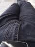 真维斯（Jeanswest）牛仔裤男潮牌高端直筒春秋新款修身宽松弹力裤男裤 烟灰色 602B 34 (2尺7) 实拍图