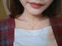 宝拉布菲【七夕生日礼物】轻奢铂金锁骨链四叶草项链女结婚纪念日送老婆 铂金四叶草吊坠+18k链 实拍图