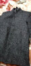 罗蒙（ROMON）男士毛呢大衣中长款中青年翻领秋冬季新款羊毛呢子风衣外套轻商务休闲易穿搭男装上衣 黑色(可拆卸内胆) 185/2XL 实拍图