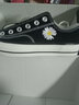 战澈低帮透气帆布鞋男女学生经典百搭板鞋潮流情侣休闲低邦运动鞋 经典黑 38 实拍图