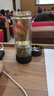茶之恋茶水分离泡茶杯双层玻璃过滤便携男女泡茶旅行车载水杯子高档商务 皮纹黑 实拍图
