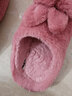 迪芙熙女生拖鞋可爱卡通冬季毛绒棉拖鞋女室内防滑保暖少女心月子居家棉 玫红色 38 39码(适合37/38脚穿) 实拍图