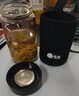 希诺（HEENOOR）玻璃杯单层加厚大容量泡茶杯带滤网男女士办公家用便携车载水杯子 紫罗兰-360ml-矮萌款【带茶漏】 【高硼硅玻璃杯体】 实拍图