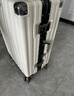 狄斯顿保罗（DISIDUNBAOLUO）行李箱铝框拉杆箱轻音万向轮旅行箱学生密码箱大容量皮箱登机箱 珍珠白【升级加厚加深合金框】 24英寸 -学生上学 实拍图