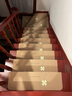 小棕熊（XIAOZONGXIONG） 小棕熊实木楼梯踏步垫免胶自粘防滑家用楼梯垫夜光脚垫满铺地垫 银杏叶驼色/免胶自吸 定制【联系客服白色大理石慎用】 实拍图